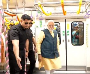 pm modi in metro