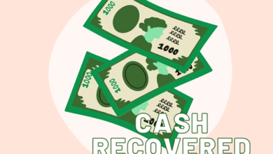 CASH RECOVERED