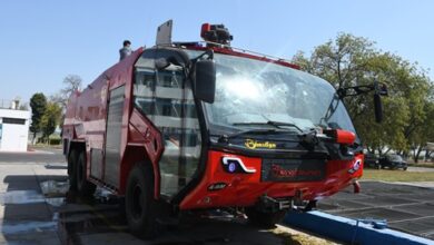 Moving forward on the path of self-reliance, Indian Air Force gets the first indigenously designed and developed Crash Fire Tender (CFT)