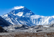 Mount Everest is Earth's highest mountain above sea level.