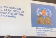 Major Radhika Sen receives prestigious 2023 un Military Gender Advocate of the year award