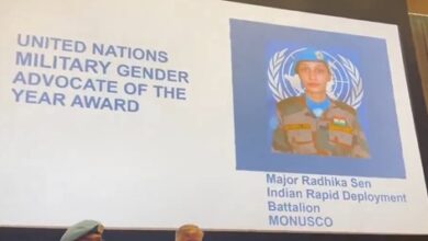 Major Radhika Sen receives prestigious 2023 un Military Gender Advocate of the year award