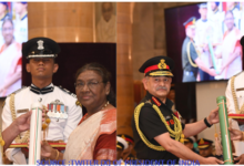 President Droupadi Murmu presented Param Vishisht Seva Medal