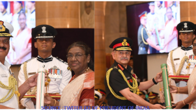 President Droupadi Murmu presented Param Vishisht Seva Medal