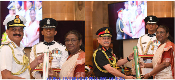 President Droupadi Murmu presented Param Vishisht Seva Medal