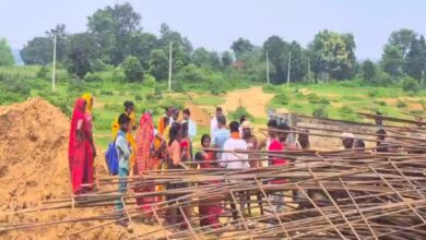 Accident during construction of railway line in Chatra