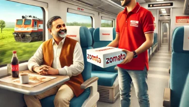 With the partnership of ZOMATO and IRCTC, food will now reach the seat in the train.