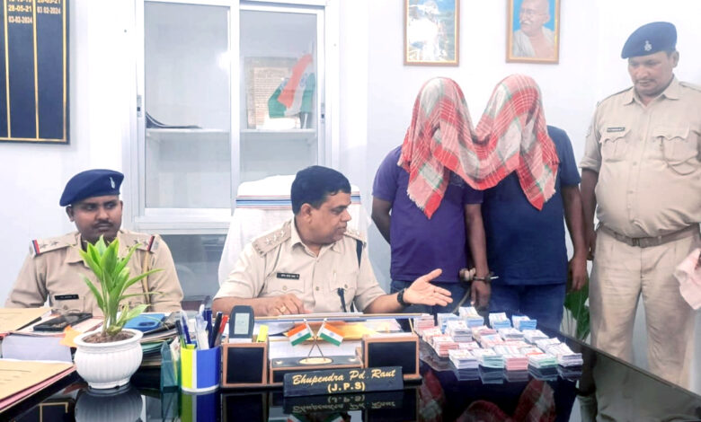 Sudamdih police recovered illegal lottery worth lakhs from Gaurkhutti colony, arrested two