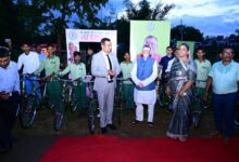 Governor interacted with villagers, distributed assets