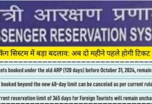 Big change in railway booking system: Now ticket booking will be done two months in advance