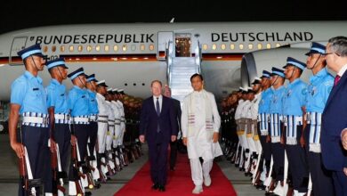 German Chancellor Olaf Scholz arrives in New Delhi, will participate in the 7th Inter-Governmental Consultations and Asia-Pacific Trade Conference