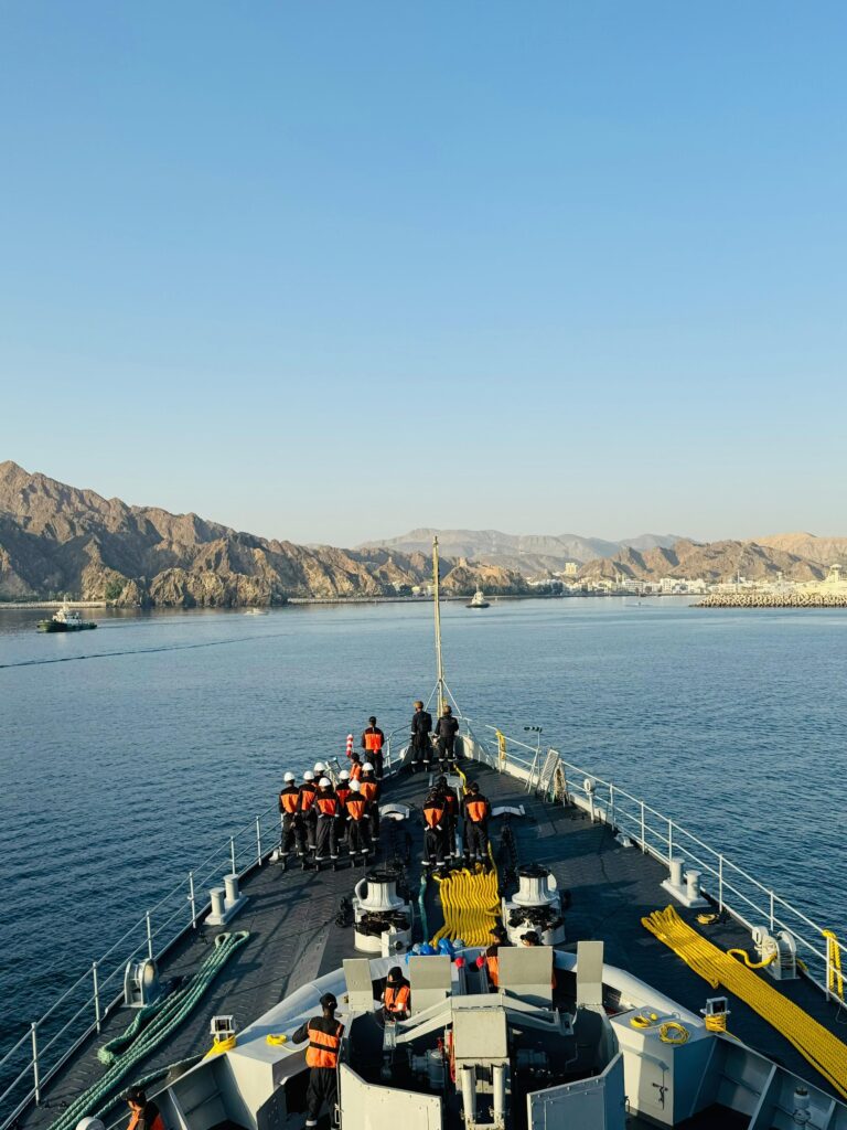 Indian Navy's training squadron reaches Muscat, Oman
