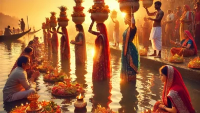 Chhath, the great festival of folk faith, concluded with Arghya to the rising Lord Bhaskar.