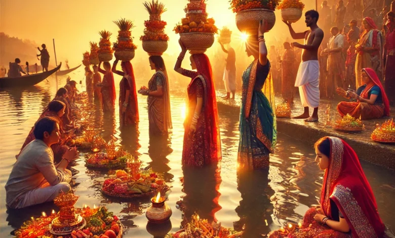 Chhath, the great festival of folk faith, concluded with Arghya to the rising Lord Bhaskar.