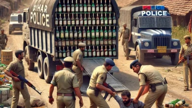 Big action by Bihar Police: 1798.9 liters of illegal liquor seized, two smugglers arrested