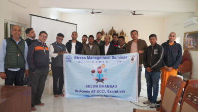 One day stress management seminar for BCCL employees organized by ISKCON Dhanbad