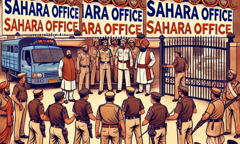 On the orders of DGP, Maithon police sealed Sahara office.