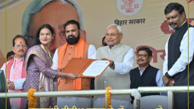 Bihar: Chief Minister Nitish Kumar hands over appointment letters to over 51,000 teachers at Gandhi Maidan