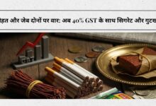 सेहत और जेब दोनों पर वार: अब 40% GST के साथ सिगरेट और गुटखा